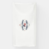 スターストライプズファミリービベス7月4日バナー 横断幕 (縦)