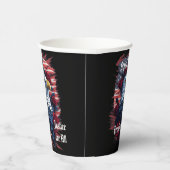 スターストライプズフリーダムフォーエバーイーグルアメリカ国旗 紙コップ (右)