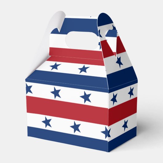 スターストライプズワードアート7月4日パーティー好意ボックス フェイバーボックス (裏面サイド)