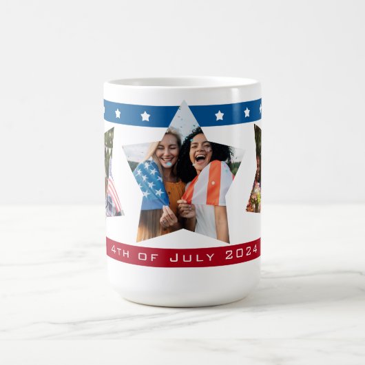 スターストライプズ写真7月のマグカップ4日 コーヒーマグカップ (中央)