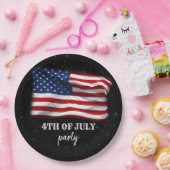 スターストライプズ愛国的アメリカ国旗7月4日 ペーパープレート (パーティー)