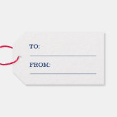 スターストライプズ愛国的退役軍人サービスサンキュー ギフトタグ (裏面横)