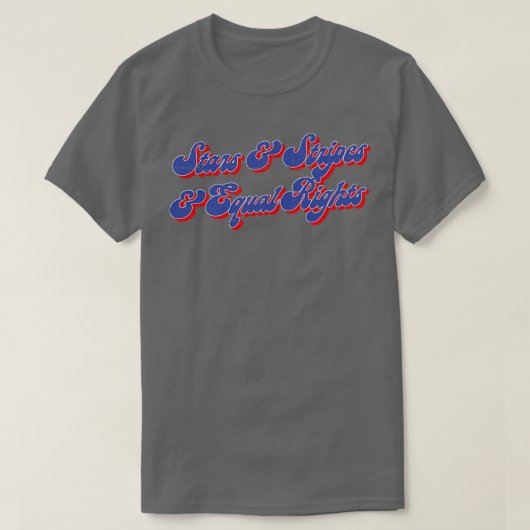 スターストライプズ等権 Tシャツ (デザイン正面)