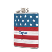 スターストライプズ米国国旗の国素朴国 フラスク (左)