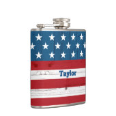 スターストライプズ米国国旗の国素朴国 フラスク (右)
