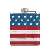 スターストライプズ米国国旗の国素朴国 フラスク (裏面)