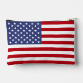 スターストライプズ米国旗パーソナライズされた(オプション) アクセサリーポーチ (裏面)