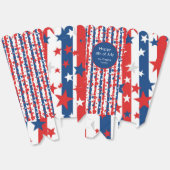 スターストライプズ7月の4th愛国的なポップコーン箱 フェイバーボックス (見開き)