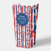 スターストライプズ7月の4th愛国的なポップコーン箱 フェイバーボックス (正面)