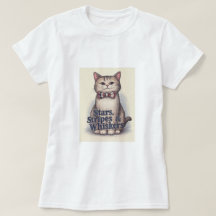 スターストライプズ&ウィスカ – Patriotic Cat Tシャツ