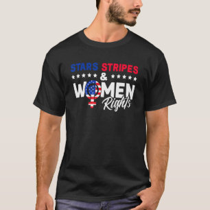 スターストライプズ&ウィメンズの権利7月4日Equal Rig Tシャツ