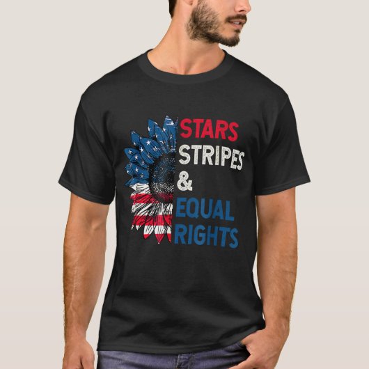 スターストライプズEqual Rights Of July Women's Rig Tシャツ (正面)