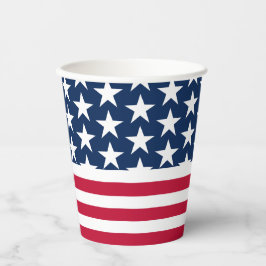 スターストライプズUSA国旗の紙カップ 紙コップ