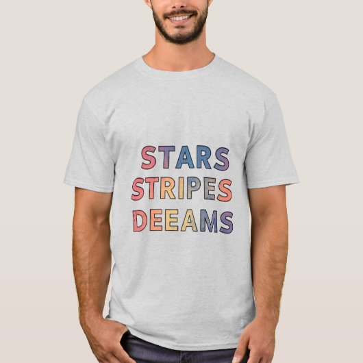 スターストライプドリームズTシャツ Tシャツ (正面)