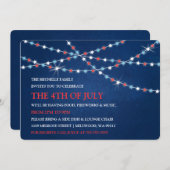 スターストリングライト7月4日招待状 招待状 (正面/裏面)