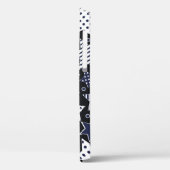 スタースパットをスタイル化したシームレスなパターン背景 Case-Mate iPhoneケース (裏面 / 左)