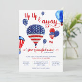 スタースパングルかわいこちゃんアップと赤遠くにちゃんシャワー 招待状 (スタンド正面)