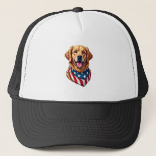 スタースパングルゴールデンレトリバーヴィンテージTシャツ 4 キャップ