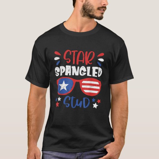 スタースパングルスタッド4th of 7月幼児の衣装パーツ tシャツ (正面)