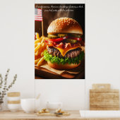 スタースパングルバーガーSensition 24x36 ポスター (キッチン)