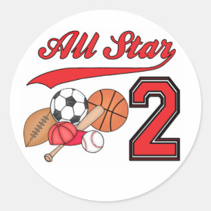 スタースポーツの2回目の誕生日 ラウンドシール