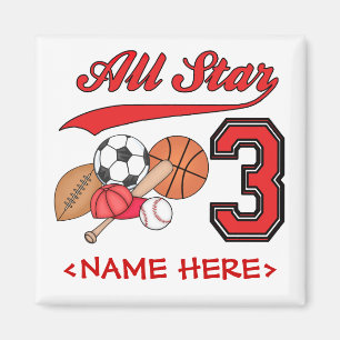 スタースポーツ3回目の誕生日 マグネット