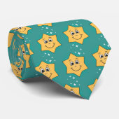 スタースマイリーハッピーレトロ漫画 ネクタイ (ロール)