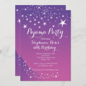 スタースリープバーパーティーバースデーパーティ招待状 招待状 (正面/裏面)
