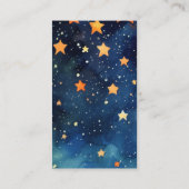 スターズおむつラッフルベビーシャワーチケット エンクロージャーカード (裏面)