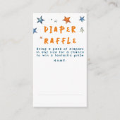 スターズおむつラッフルベビーシャワーチケット エンクロージャーカード (正面)