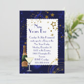 スターズきらめくニューイヤーイブパーティの招待状 招待状 (スタンド正面)