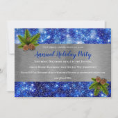 スターズきらめくホリデーパーティー招待状 招待状 (正面)