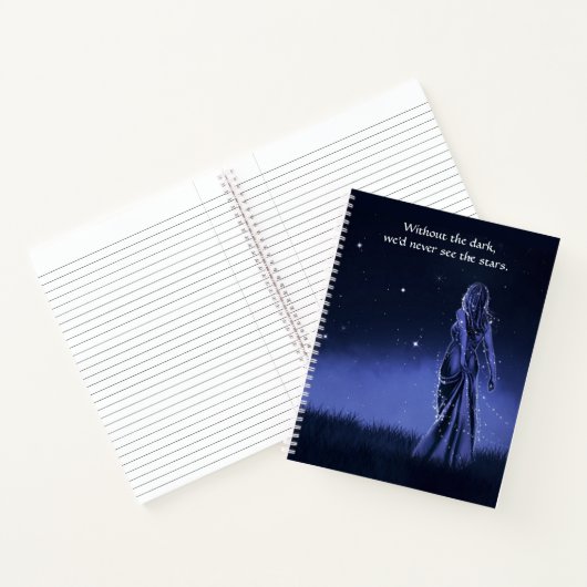 スターズアットナイト感動的&スピリチュアル引用文 ノートブック (内部)