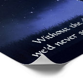 スターズアットナイト感動的&スピリチュアル引用文 ポスター (角)