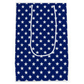 スターズアメリカ愛国的USAオールスターおもしろい ミディアムペーパーバッグ (裏面)