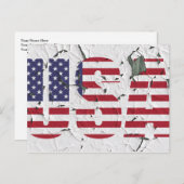 スターズアンドストライプアメリカ動揺してスタイル ポストカード (正面/裏面)