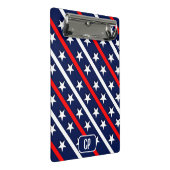 スターズアンドストライプアメリカ国旗のカスタム ミニクリップボード (アングル)