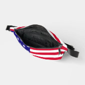 スターズアンドストライプアメリカ国旗のデザイン ファニーパック (見開き)