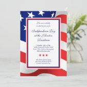 スターズアンドストライプアメリカ国旗の招待状 招待状 (スタンド正面)