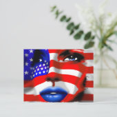 スターズアンドストライプガールズポートレートはがき ポストカード (スタンド正面)