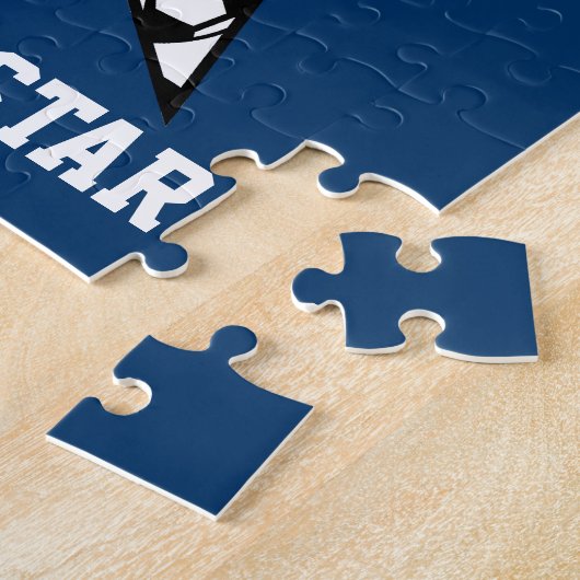 スターズアンドストライプサッカーゴール ジグソーパズル (側面)