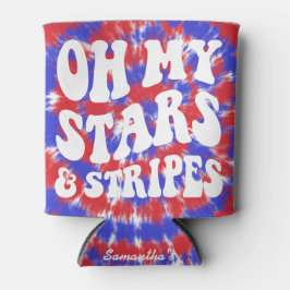 スターズアンドストライプスレトロ7月4日パーティー 缶クーラー