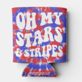 スターズアンドストライプスレトロ7月4日パーティー 缶クーラー (裏面)