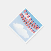 スターズアンドストライプバンティング紙ナプキンス スタンダードカクテルナプキン (角)