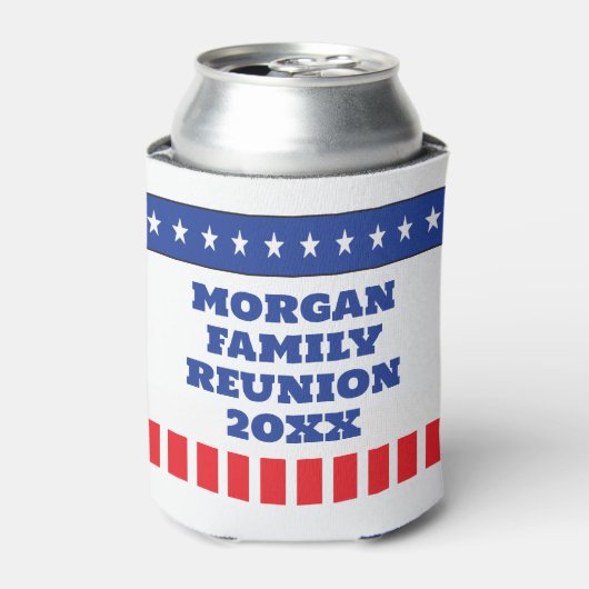 スターズアンドストライプファミリー懇親会 缶クーラー (缶正面)