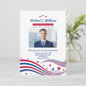 スターズアンドストライプフォトファンレイザー招待状 招待状 (スタンド正面)