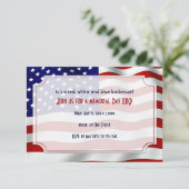 スターズアンドストライプフォーエバーフラグメモリアルデー 招待状 (スタンド正面)