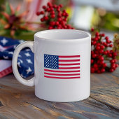 スターズアンドストライプ愛国的アメリカ国旗7月4日 コーヒーマグカップ