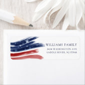 スターズアンドストライプ愛国的差出人住所ラベル ラベル (インサイチュ)