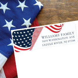 スターズアンドストライプ愛国的差出人住所ラベル ラベル